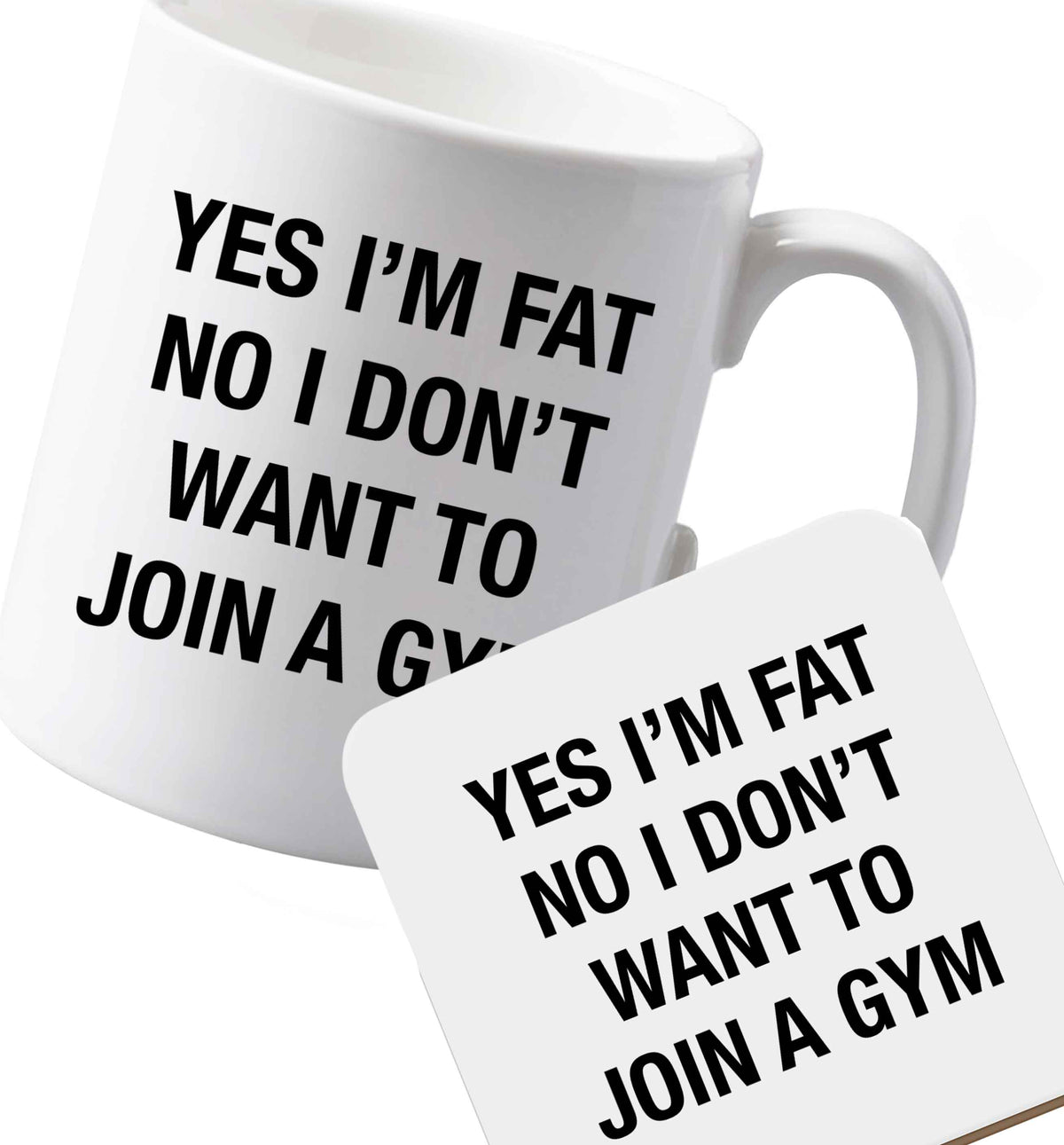 10 oz Ceramic mug and coaster Favourite Type Pan Pancake both sides