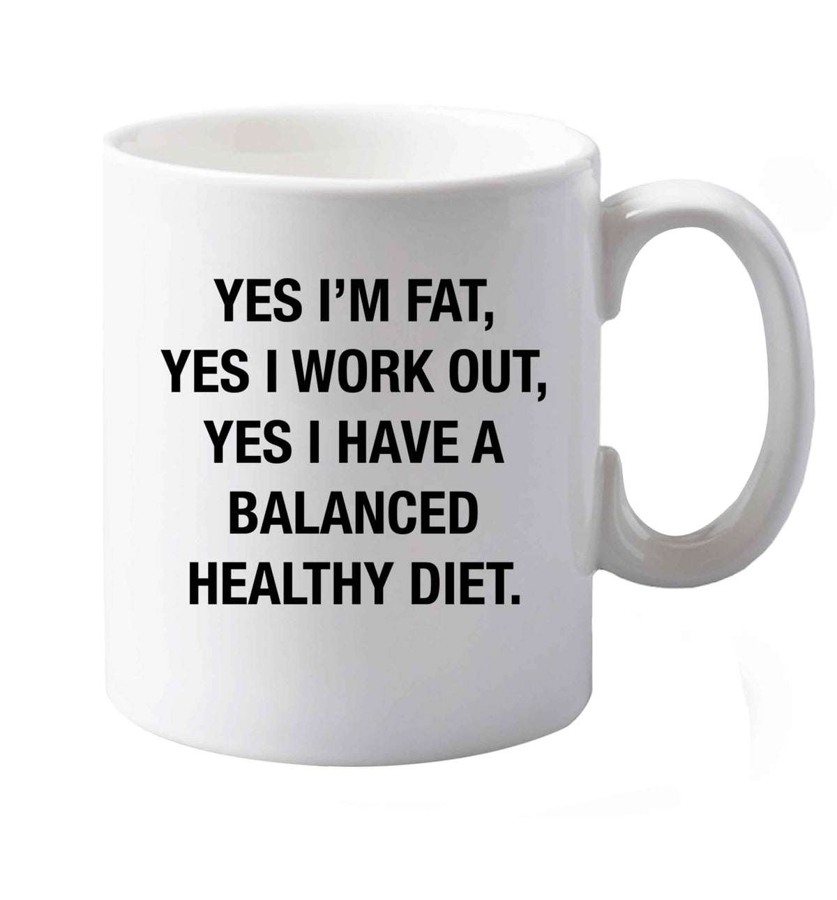 10 oz Favourite Type Pan Pancake ceramic mug both sides