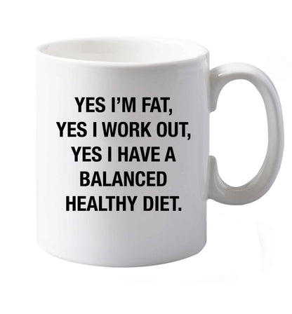10 oz Favourite Type Pan Pancake ceramic mug both sides