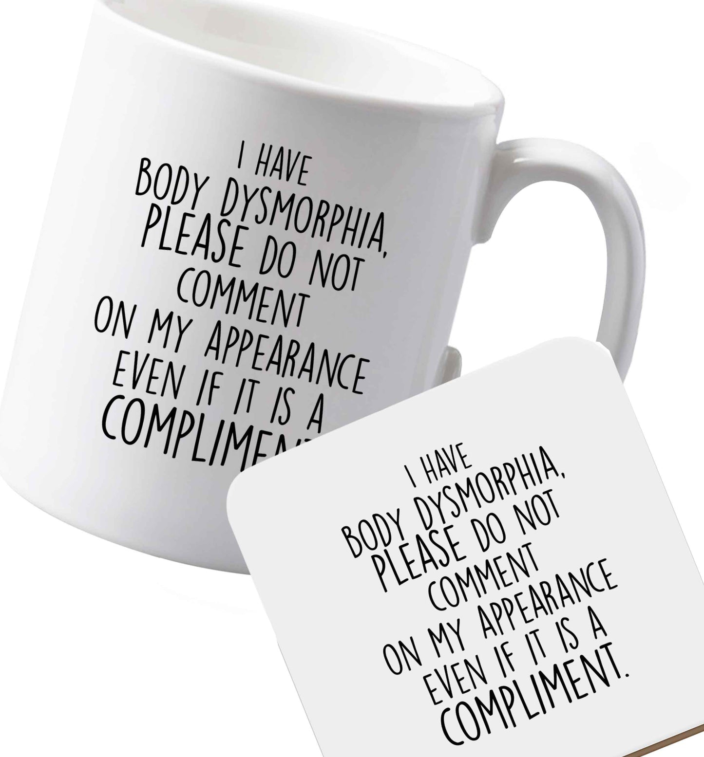 10 oz Ceramic mug and coaster Favourite Type Pan Pancake both sides