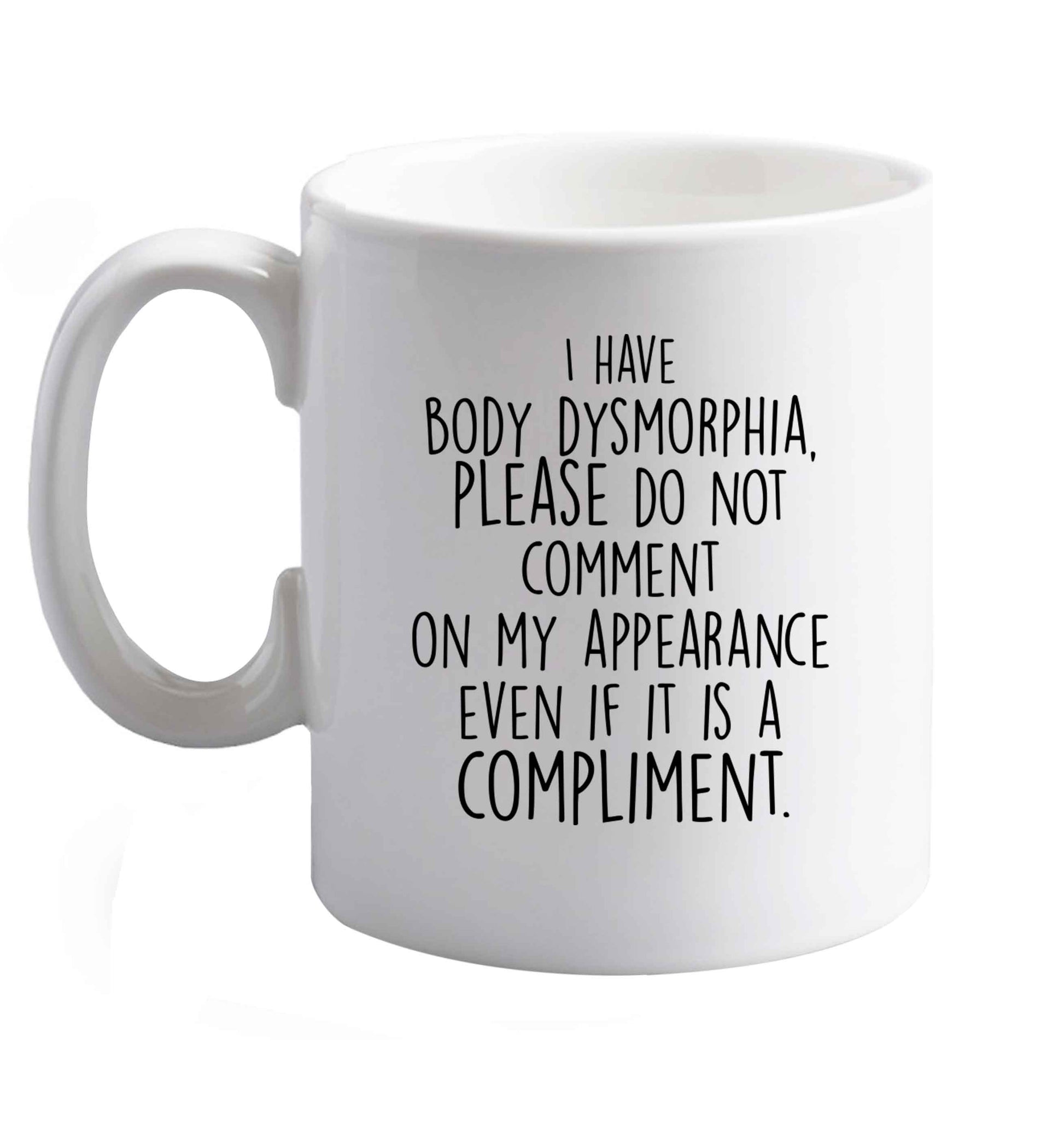 10 oz Favourite Type Pan Pancake ceramic mug right handed