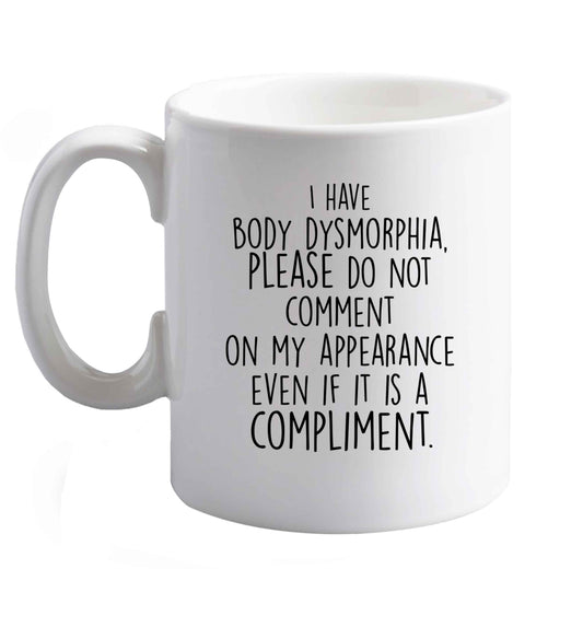 10 oz Favourite Type Pan Pancake ceramic mug right handed
