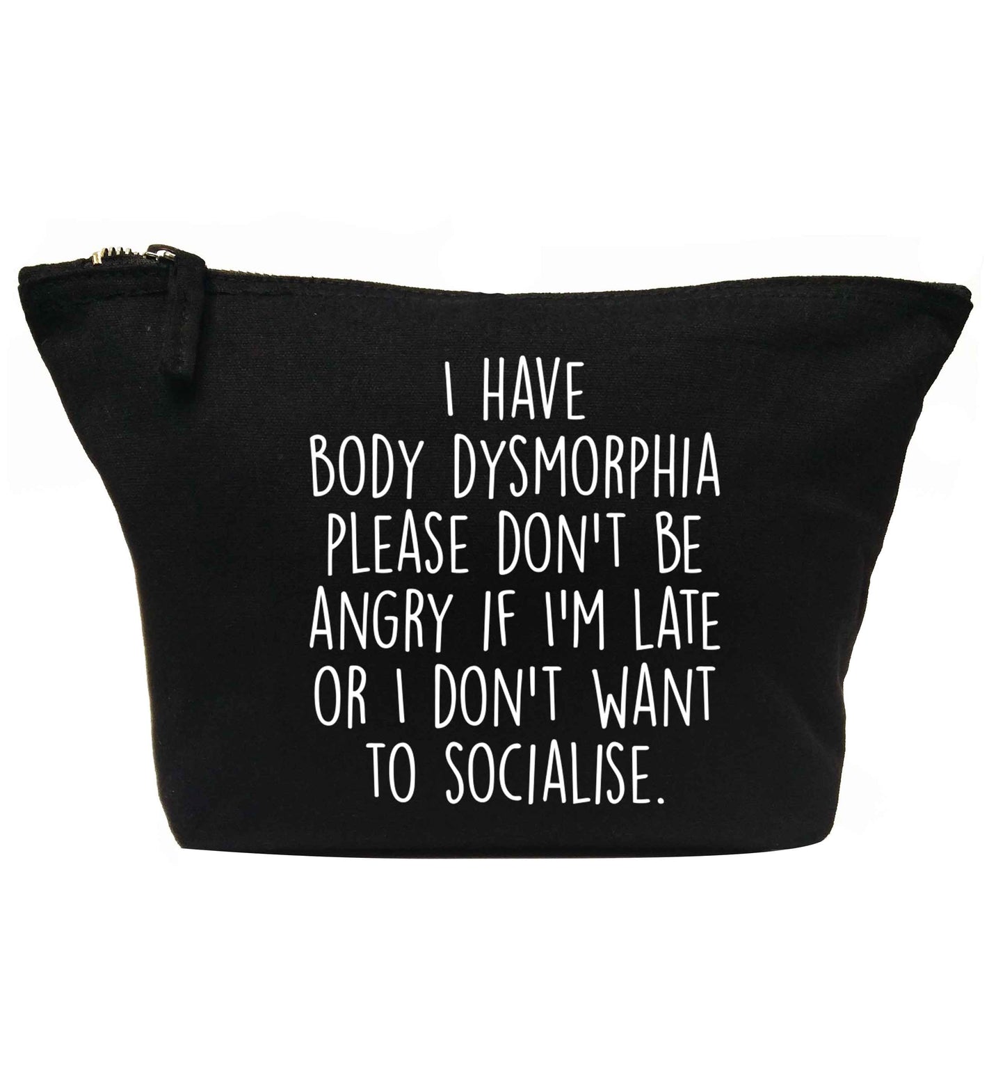 I have body dysmorphia, please don't be angry if I'm late or I don't want to socialise | Makeup / wash bag