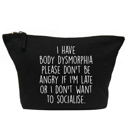 I have body dysmorphia, please don't be angry if I'm late or I don't want to socialise | Makeup / wash bag