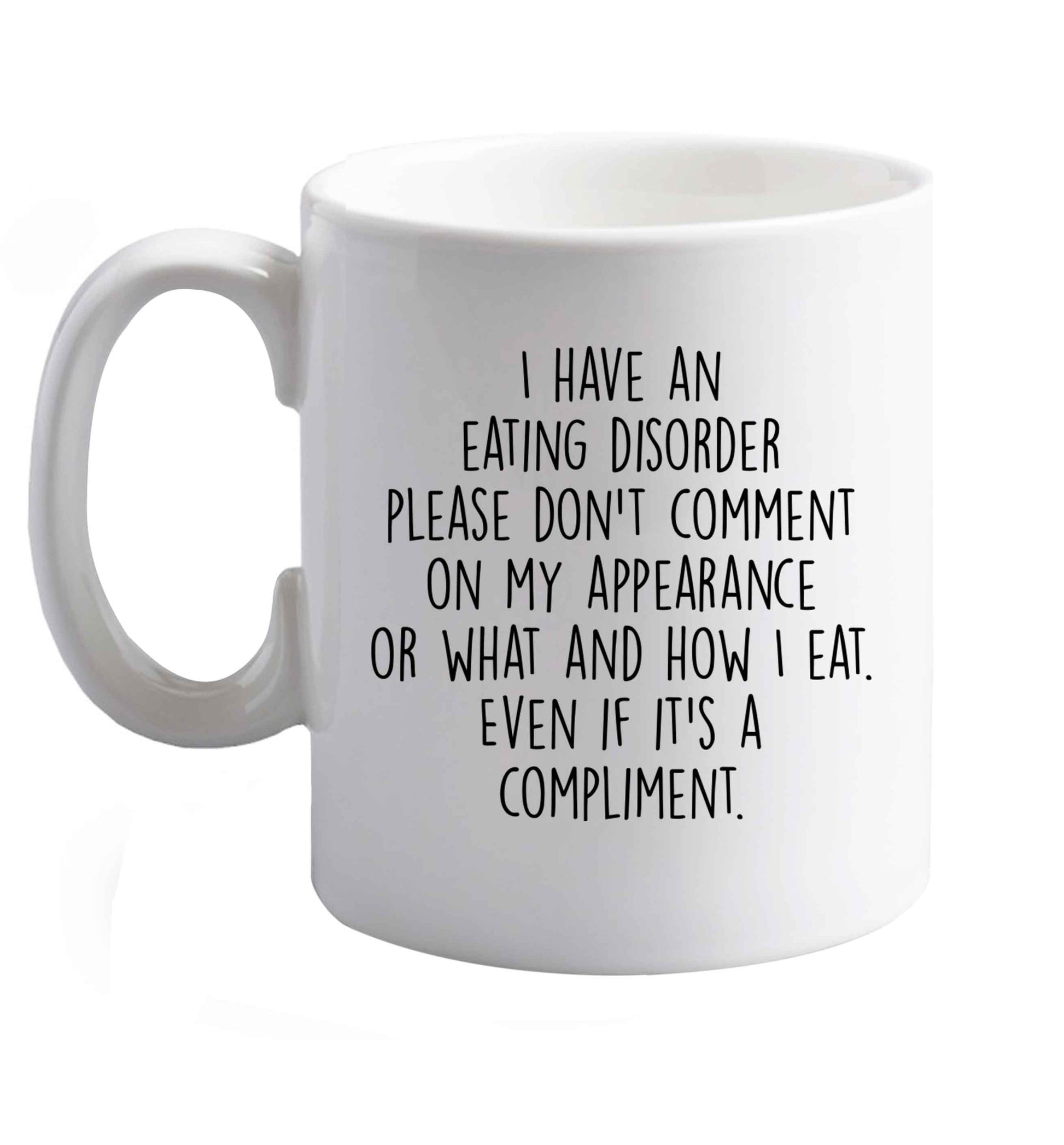 10 oz Favourite Type Pan Pancake ceramic mug right handed