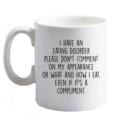 10 oz Favourite Type Pan Pancake ceramic mug right handed