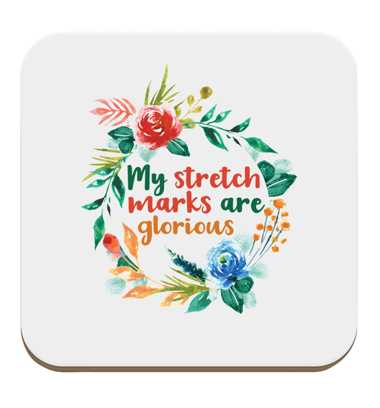 My stretch marks are glorious set of four coasters