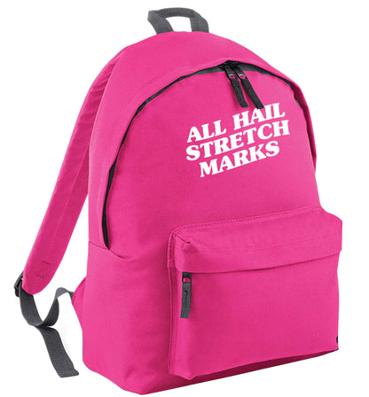 All hail stretch marks pink adults backpack