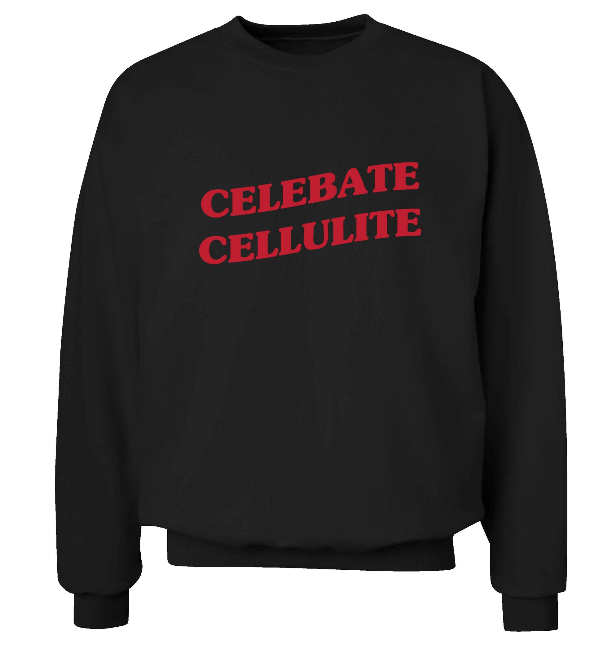 Celebrate cellulite adult's unisex black sweater 2XL