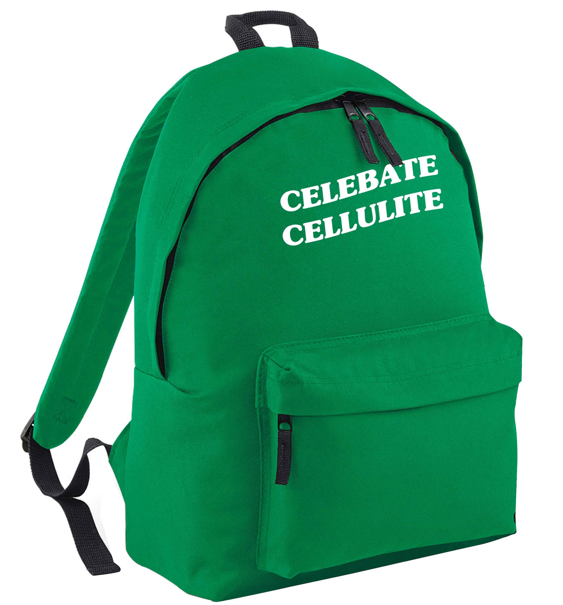 Celebrate cellulite green adults backpack