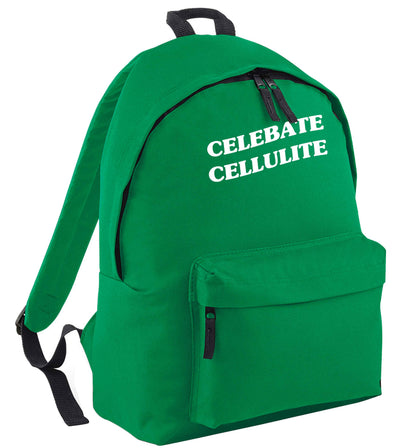 Celebrate cellulite green adults backpack