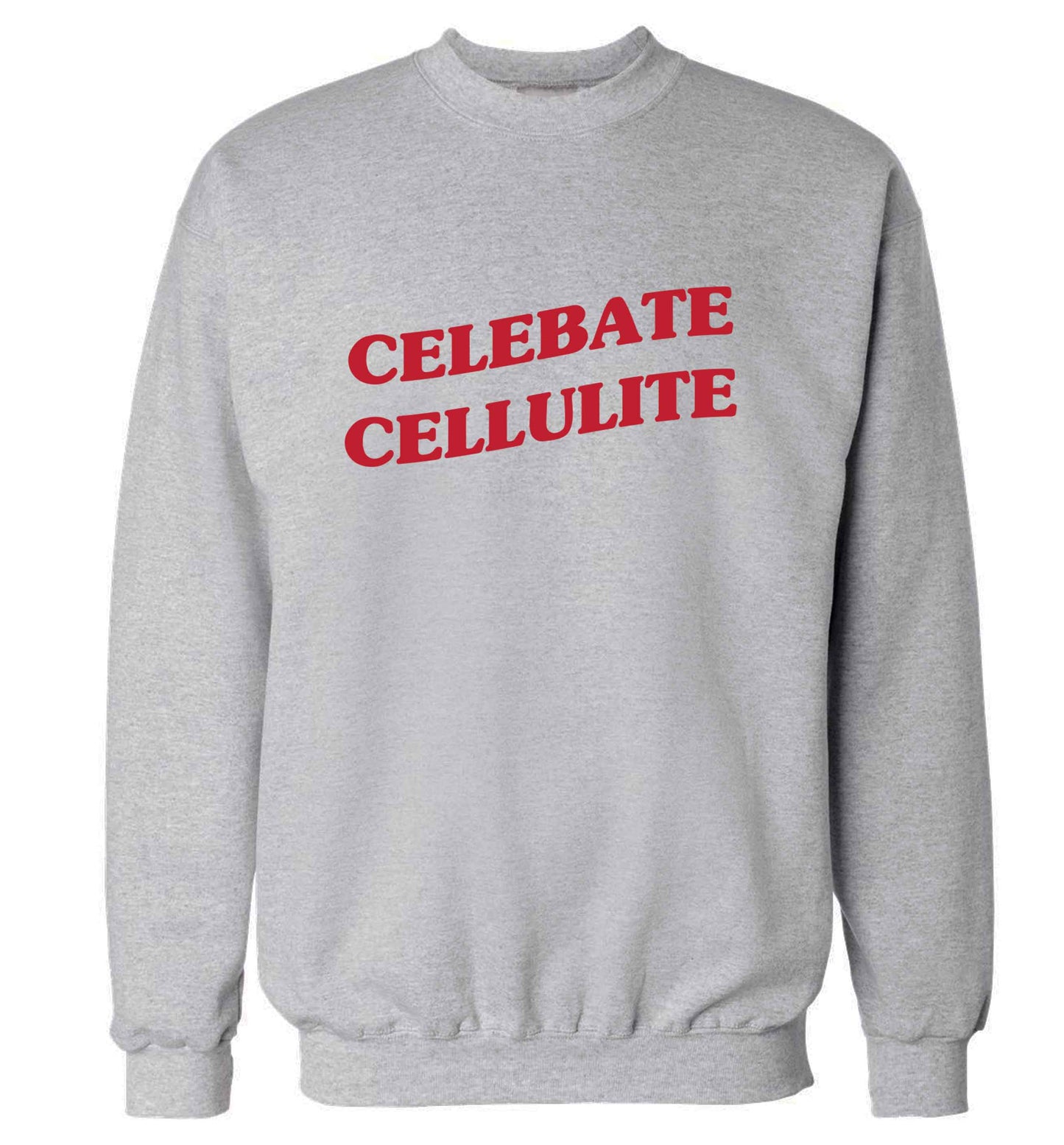 Celebrate cellulite adult's unisex grey sweater 2XL