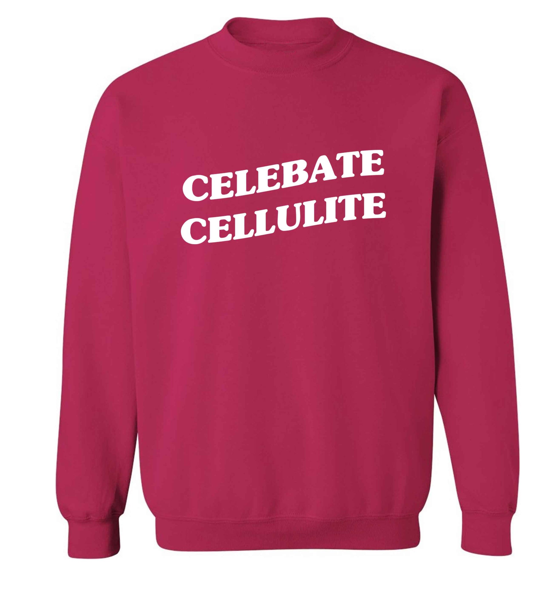 Celebrate cellulite adult's unisex pink sweater 2XL