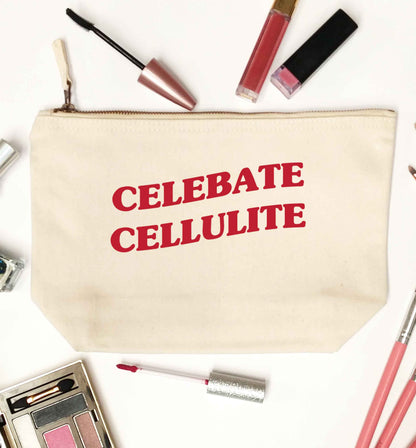 Celebrate cellulite natural makeup bag
