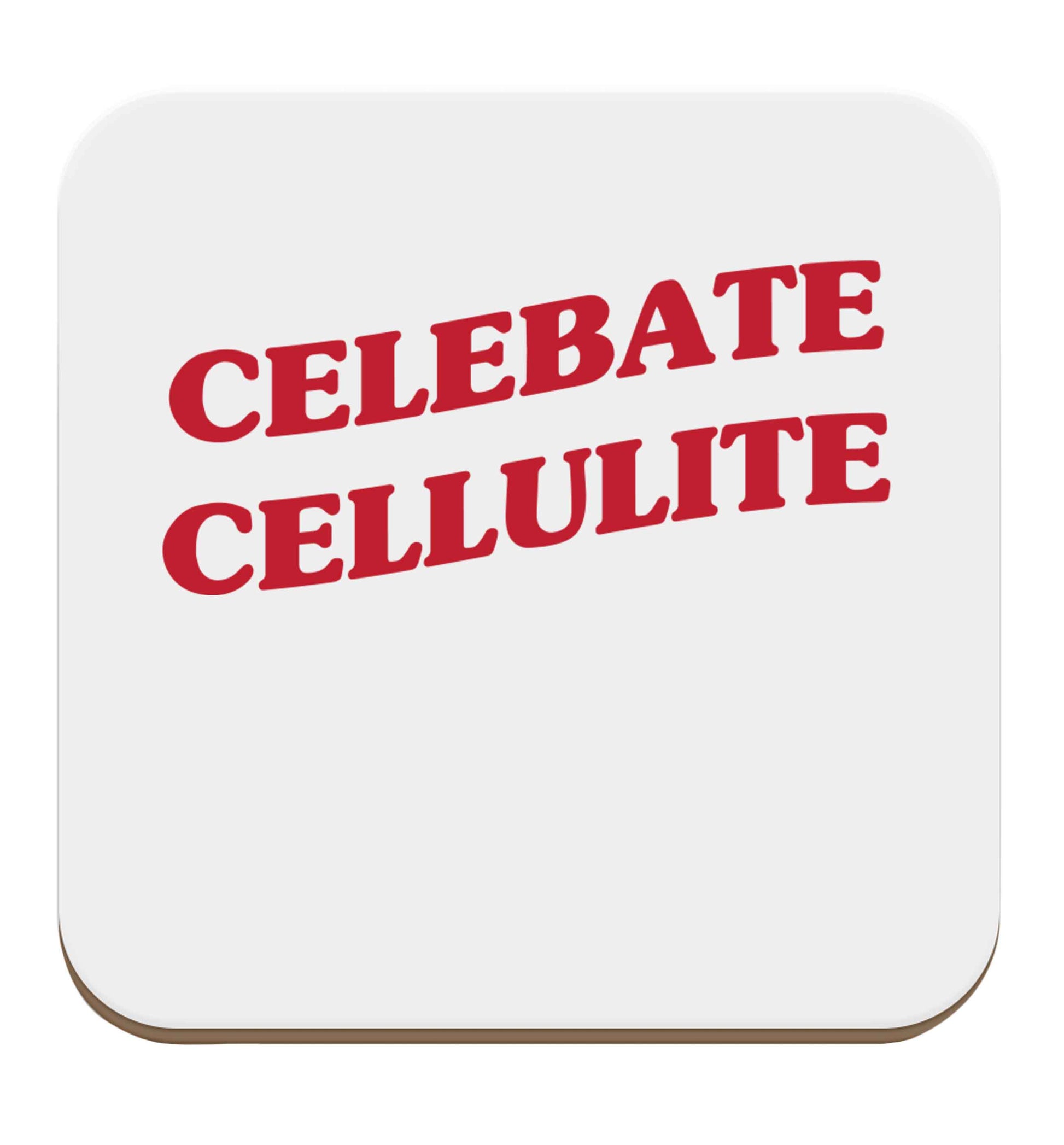 Celebrate cellulite set of four coasters