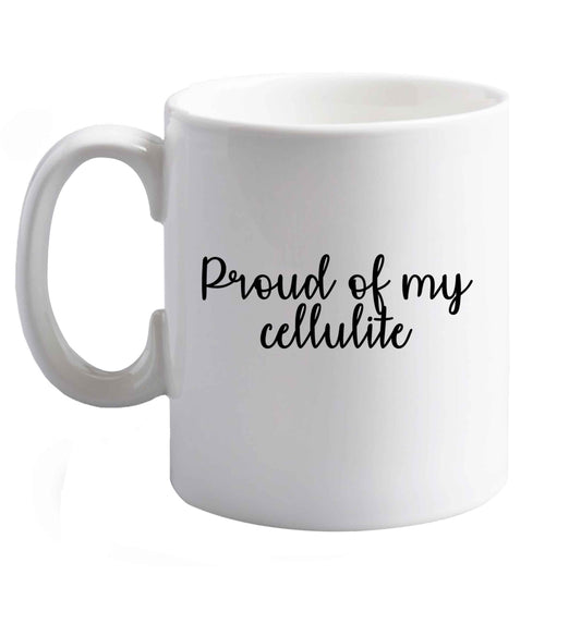 10 oz Favourite Type Pan Pancake ceramic mug right handed