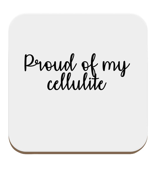 Proud of my cellulite set of four coasters