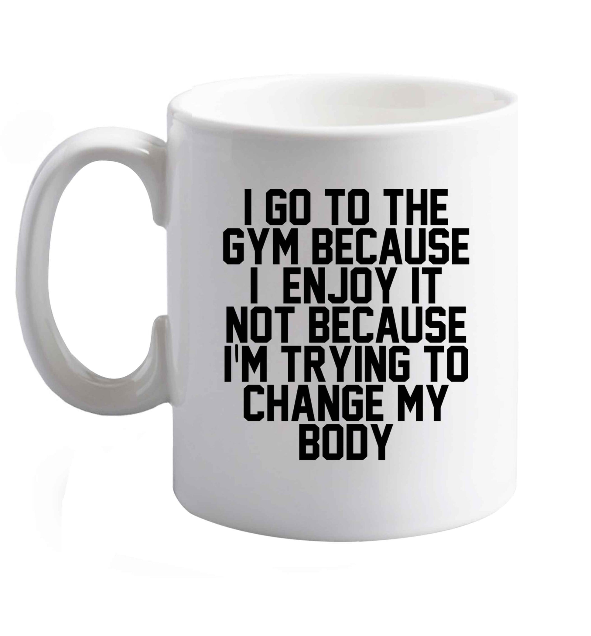 10 oz Favourite Type Pan Pancake ceramic mug right handed