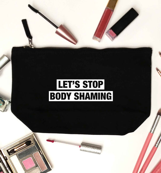 Let's stop body shaming black makeup bag