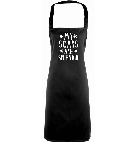 My scars are beautiful adults black apron