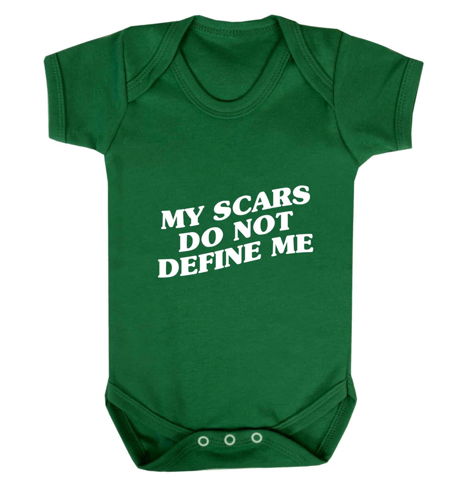 My scars do not define me baby vest green 18-24 months