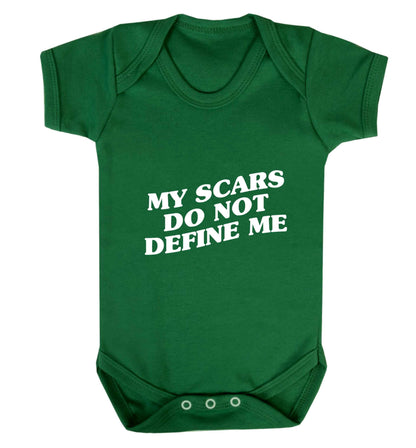 My scars do not define me baby vest green 18-24 months