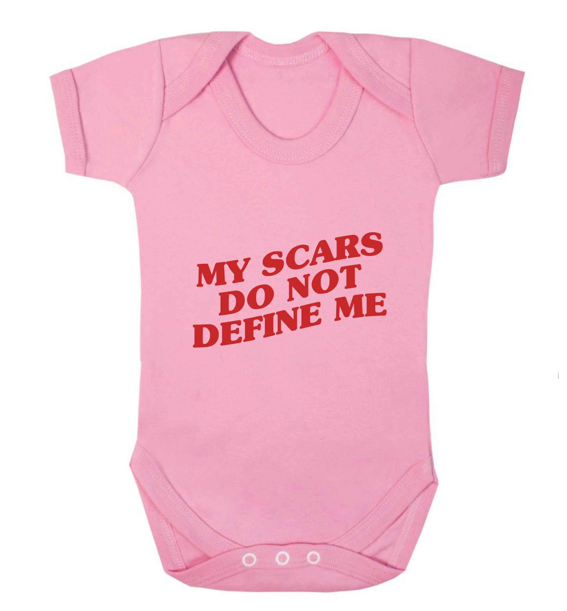 My scars do not define me baby vest pale pink 18-24 months