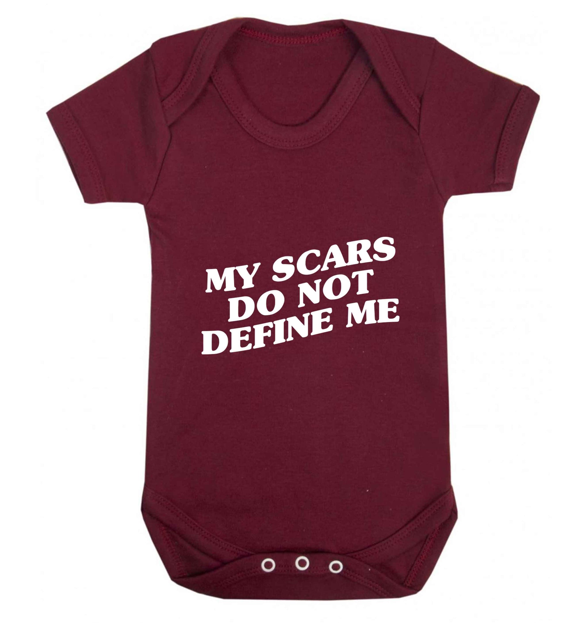 My scars do not define me baby vest maroon 18-24 months