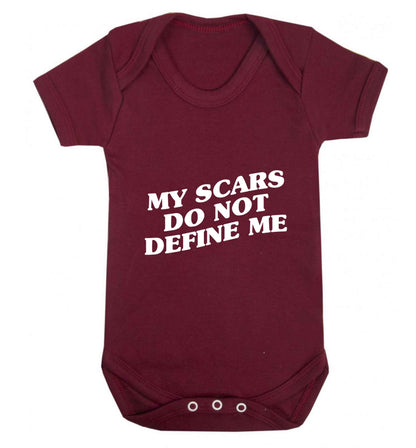 My scars do not define me baby vest maroon 18-24 months