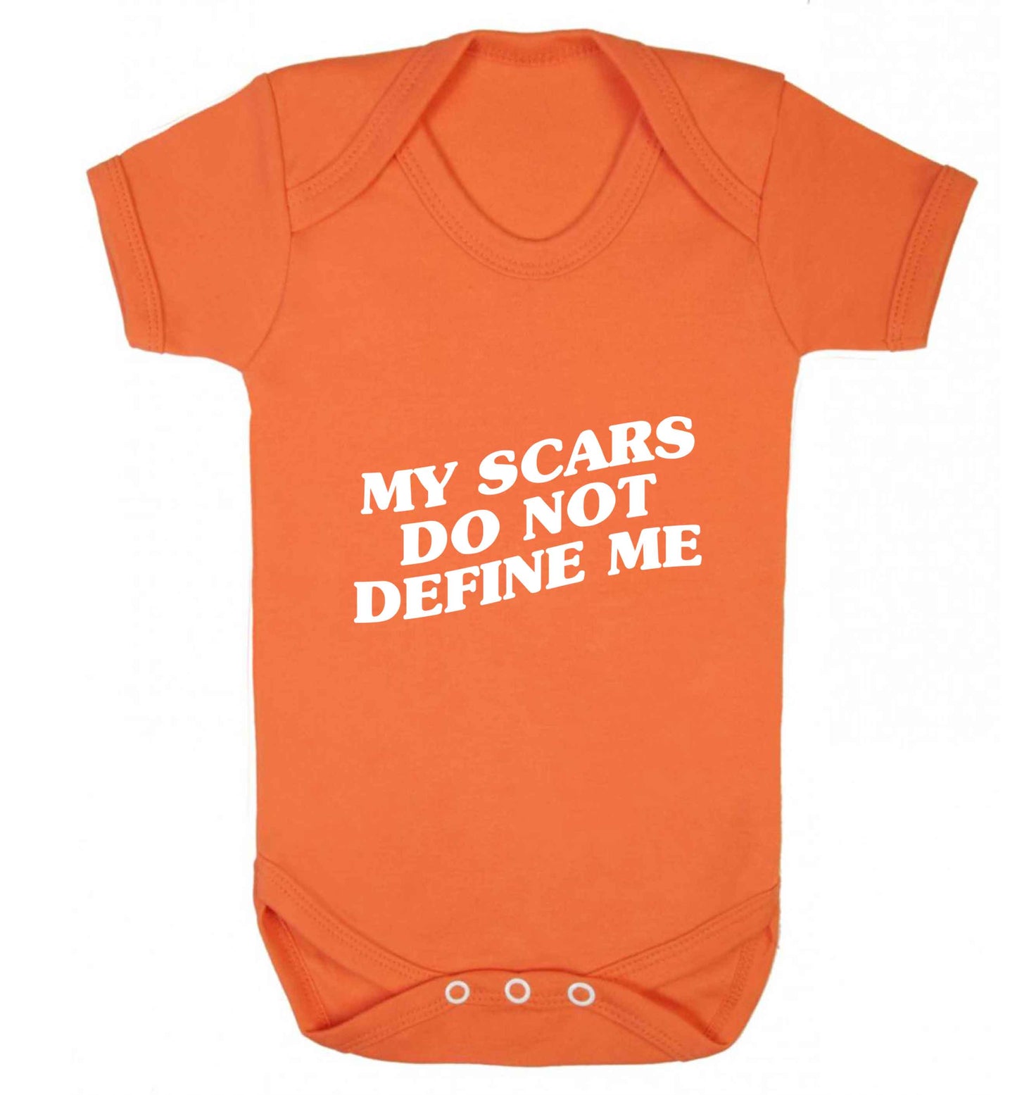 My scars do not define me baby vest orange 18-24 months