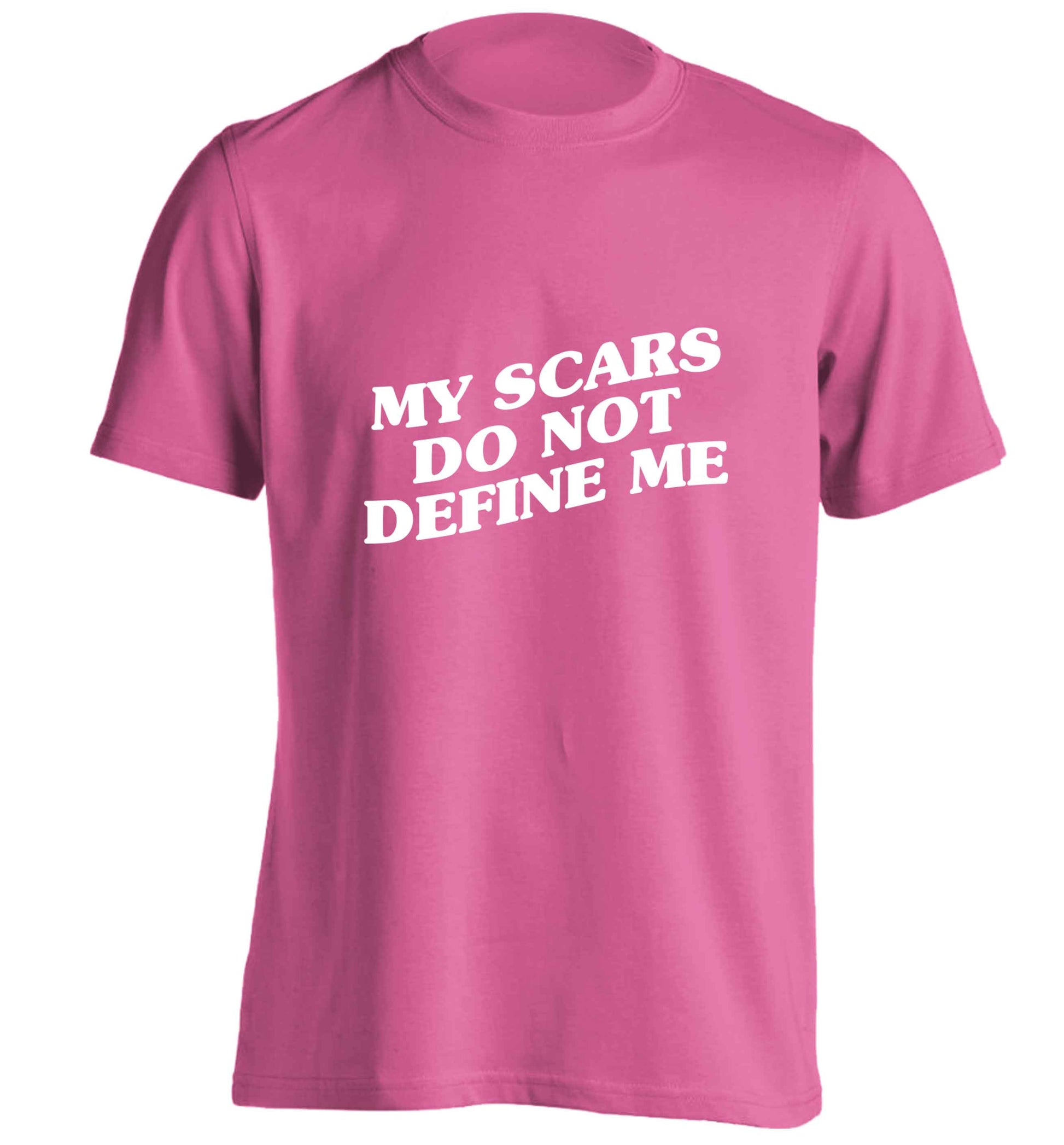 My scars do not define me adults unisex pink Tshirt 2XL