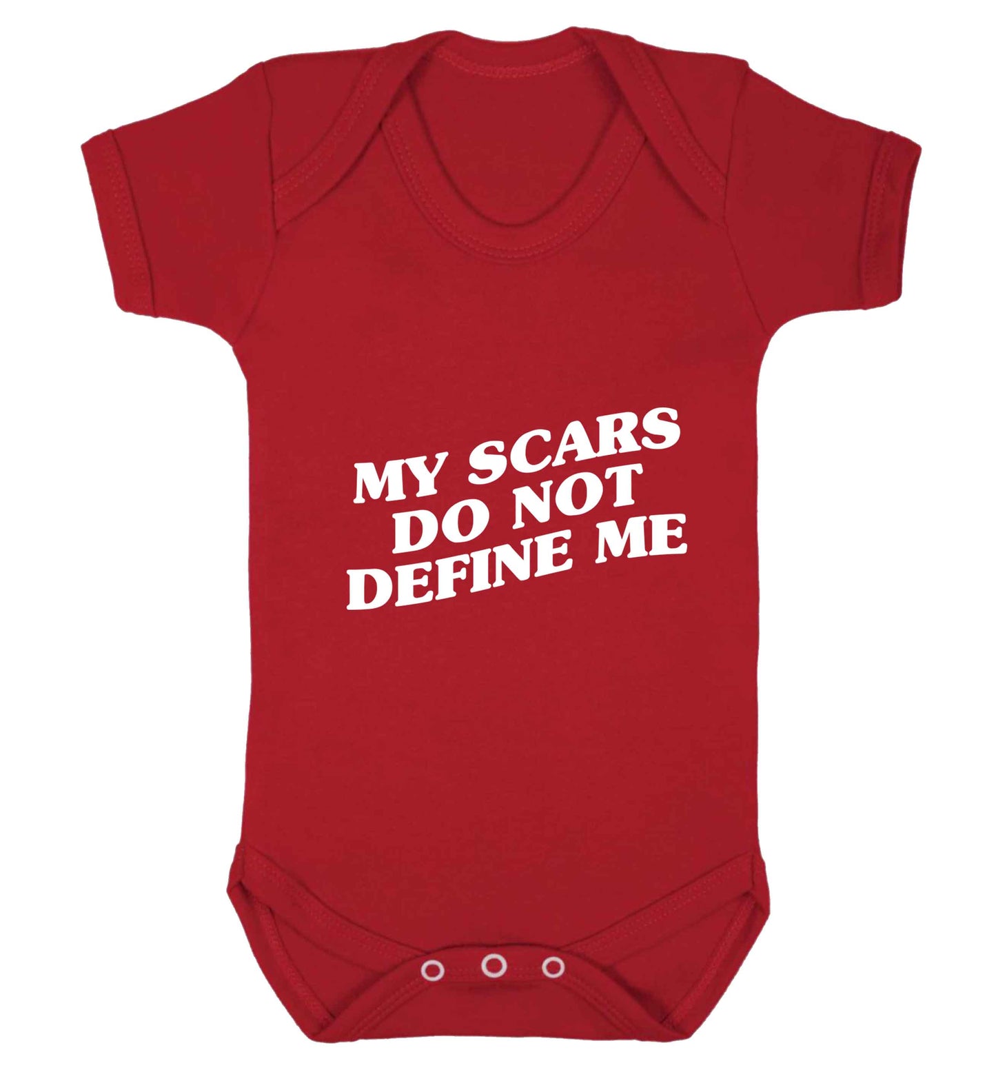 My scars do not define me baby vest red 18-24 months
