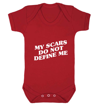 My scars do not define me baby vest red 18-24 months
