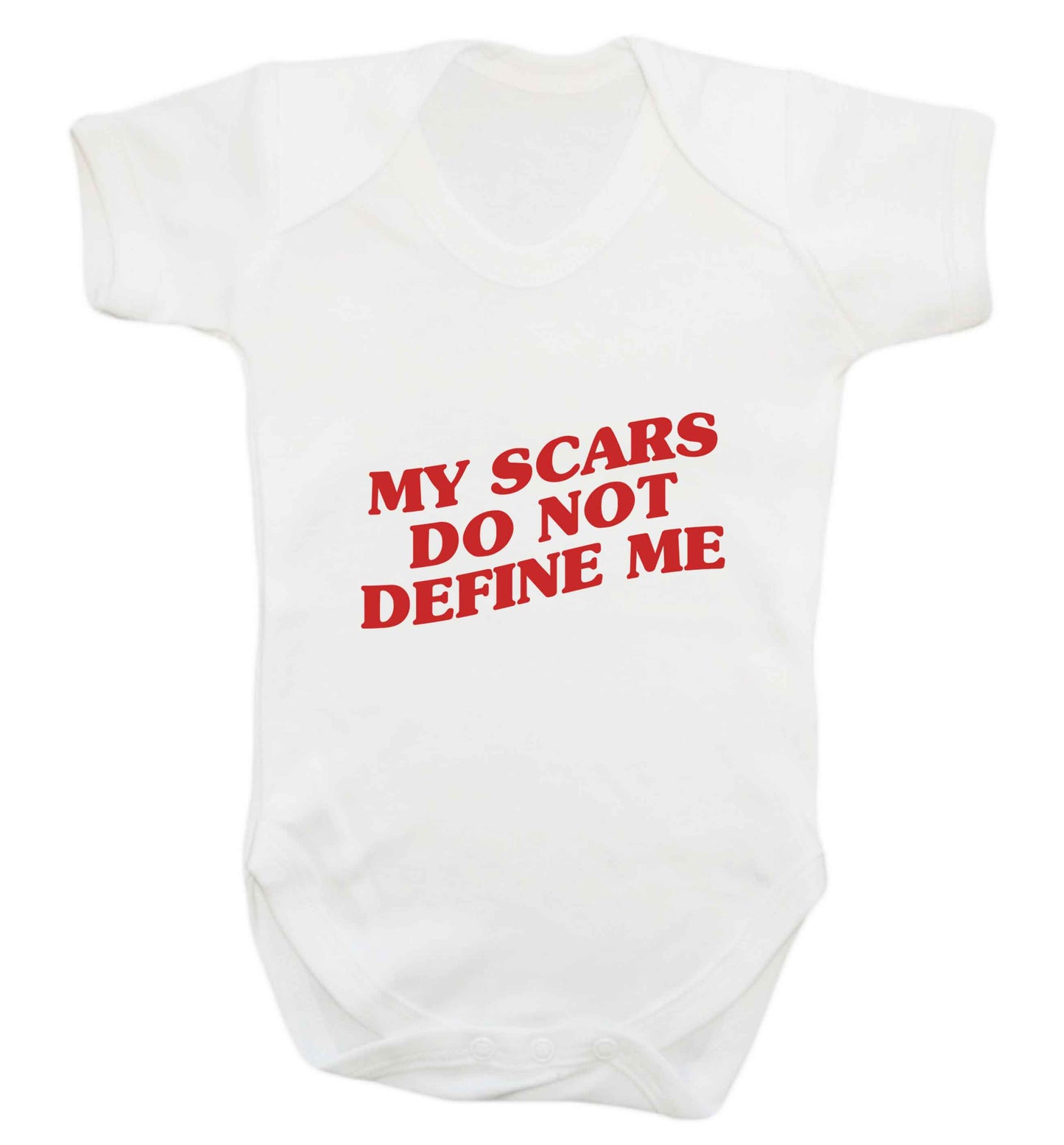My scars do not define me baby vest white 18-24 months