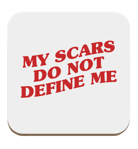 My scars do not define me set of four coasters