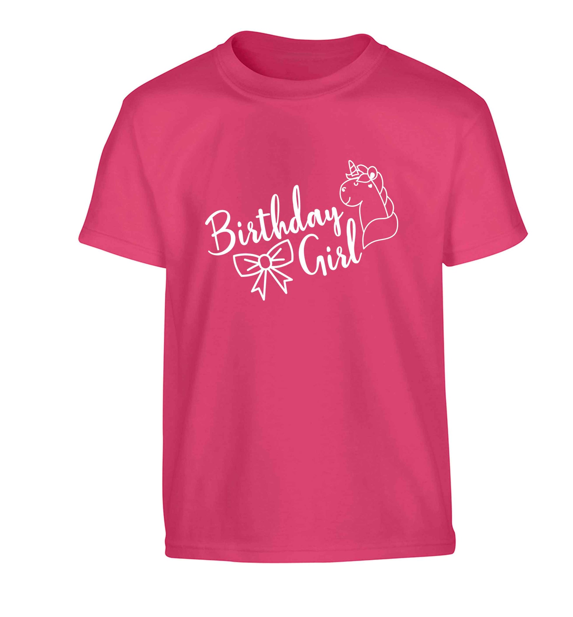 Birthday girl Children's pink Tshirt 12-13 Years