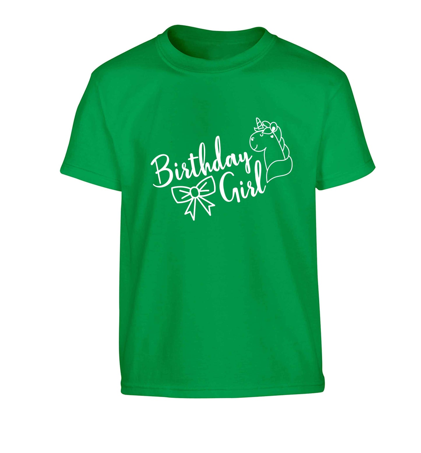 Birthday girl Children's green Tshirt 12-13 Years