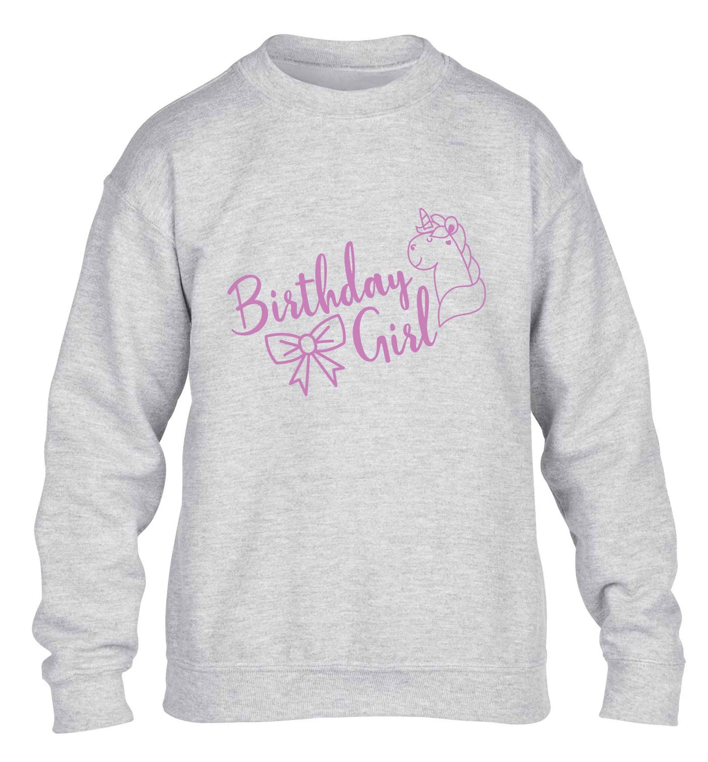 Birthday girl children's grey sweater 12-13 Years