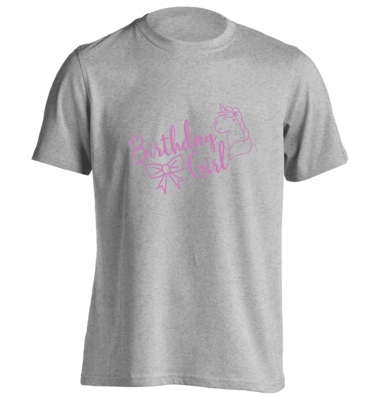 Birthday girl adults unisex grey Tshirt 2XL