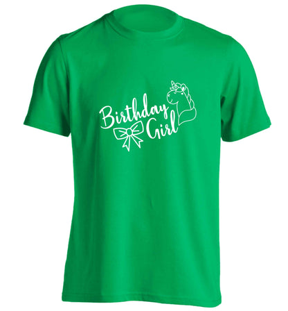 Birthday girl adults unisex green Tshirt 2XL