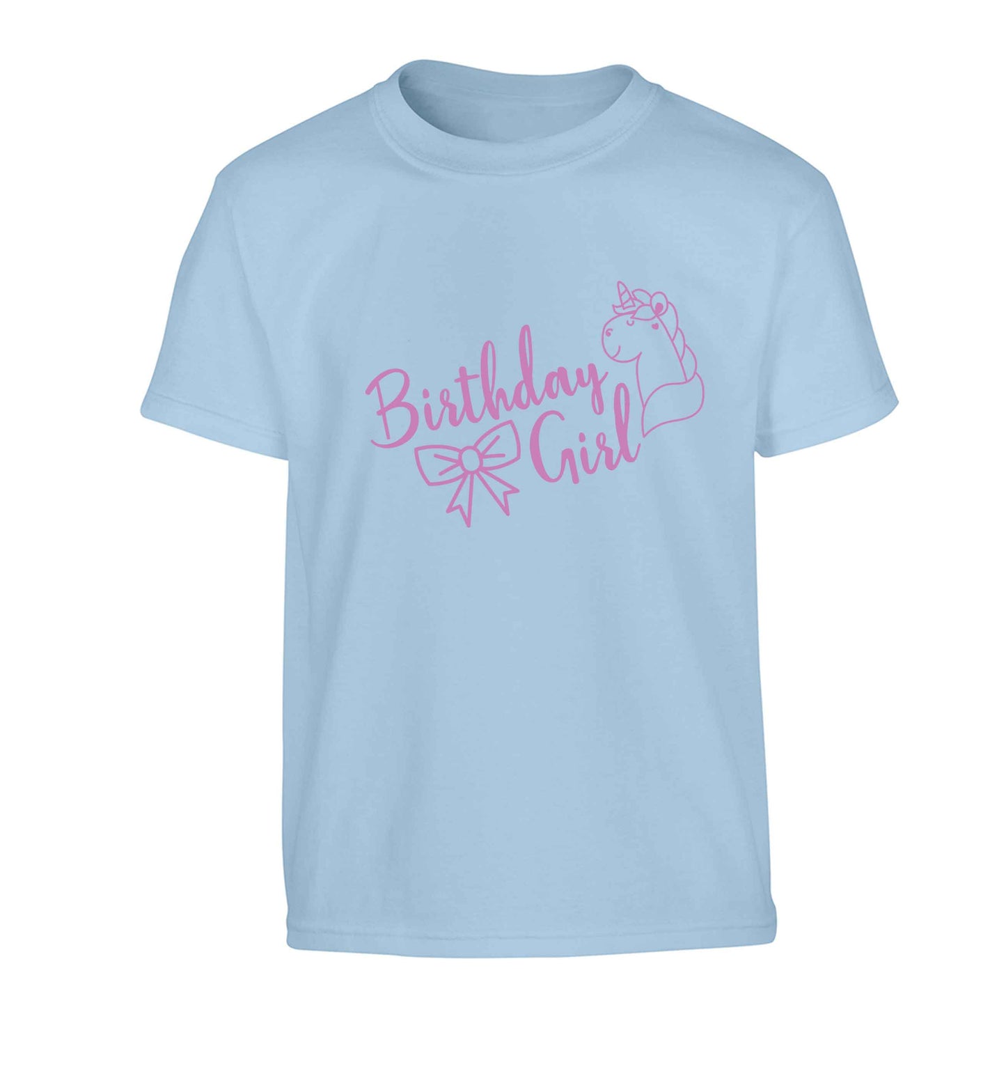 Birthday girl Children's light blue Tshirt 12-13 Years