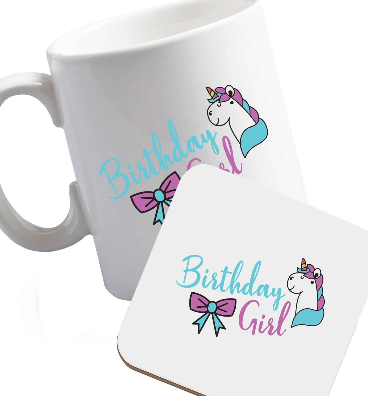 10 oz Favourite Type Pan Pancake ceramic mug and coaster set right handed