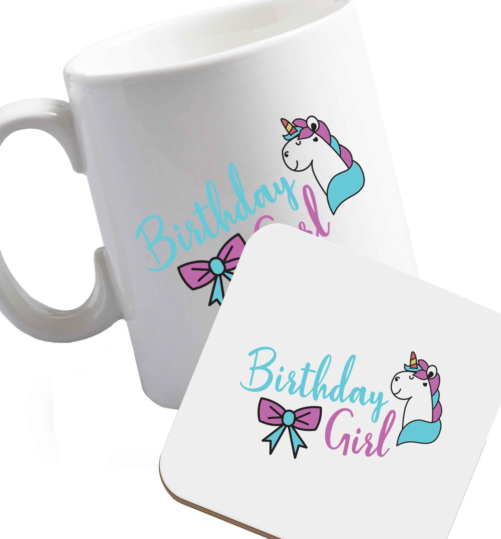 10 oz Favourite Type Pan Pancake ceramic mug and coaster set right handed