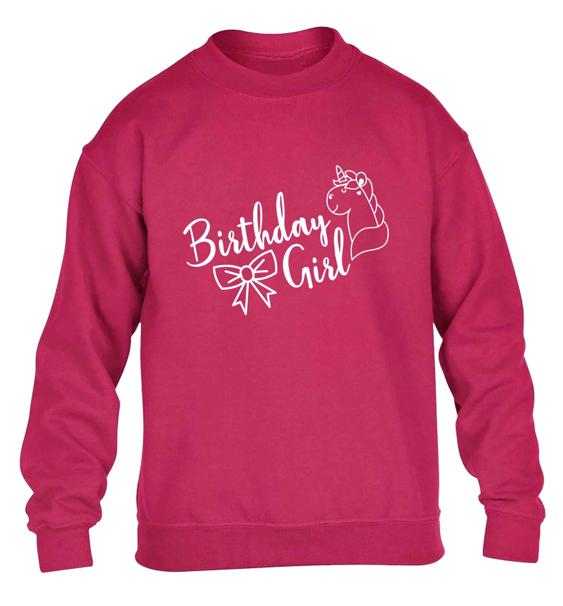 Birthday girl children's pink sweater 12-13 Years