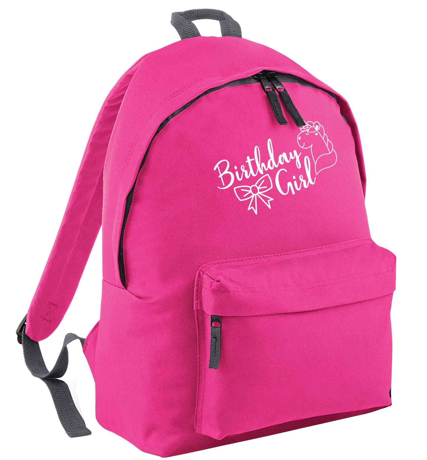 Birthday girl pink adults backpack