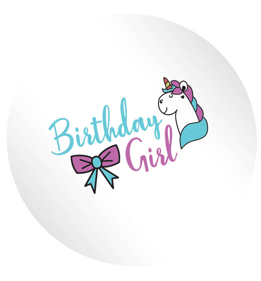 Birthday girl 24 @ 45mm matt circle stickers