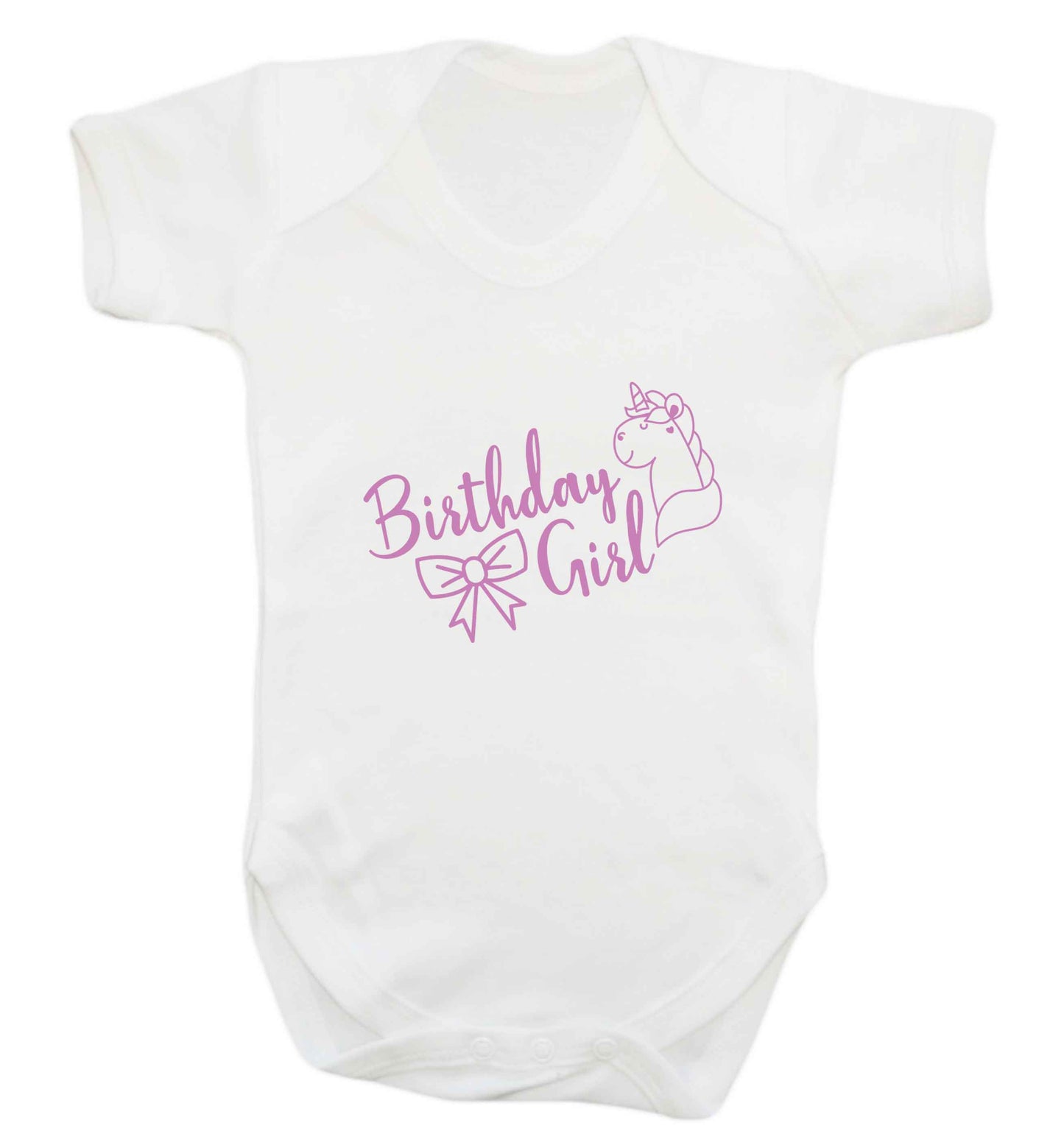Birthday girl baby vest white 18-24 months