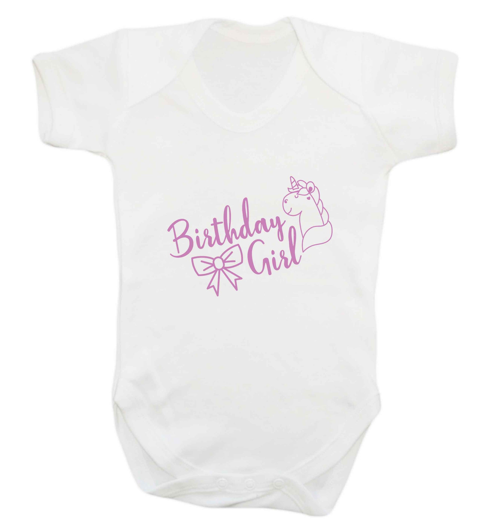 Birthday girl baby vest white 18-24 months
