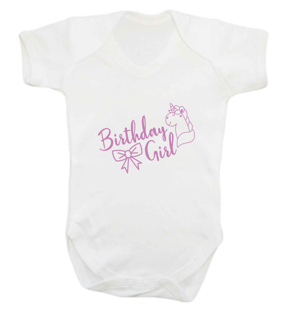 Birthday girl baby vest white 18-24 months