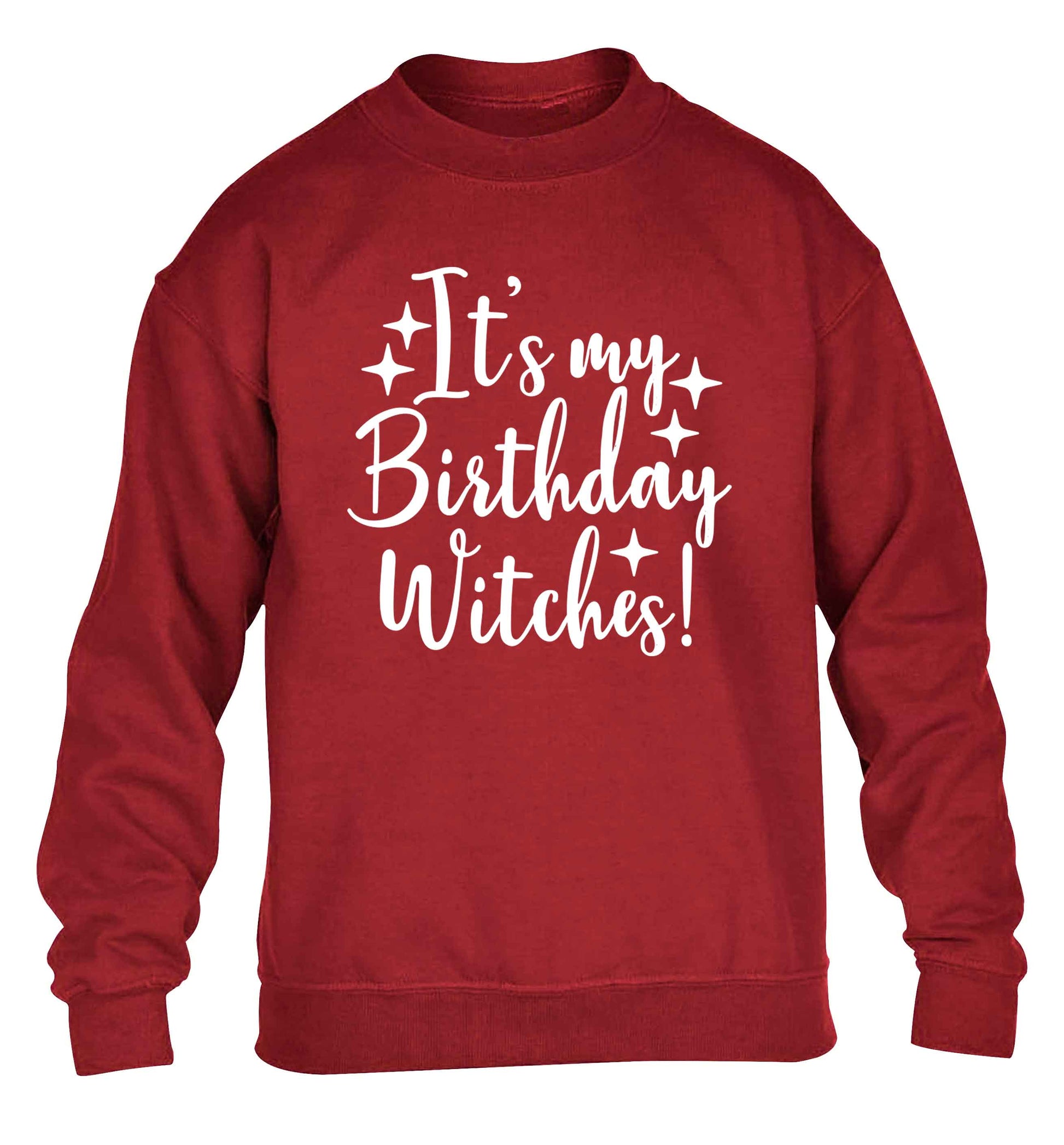 It's my birthday witches!children's grey sweater 12-13 Years